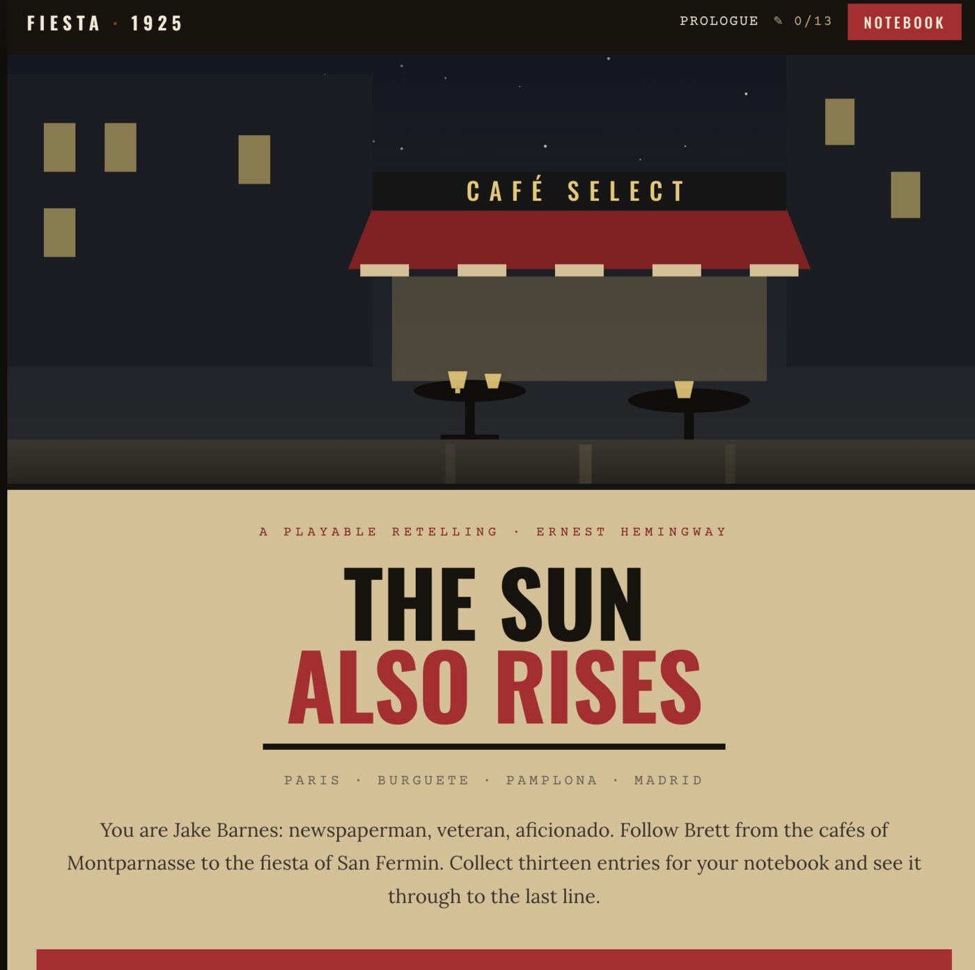 The Sun Also Rises gameplay screenshot